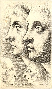 Wenceslas Hollar - Four male profiles 2