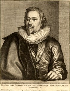 Wenceslas Hollar - Richard Weston, Earl of Portland (State 1)