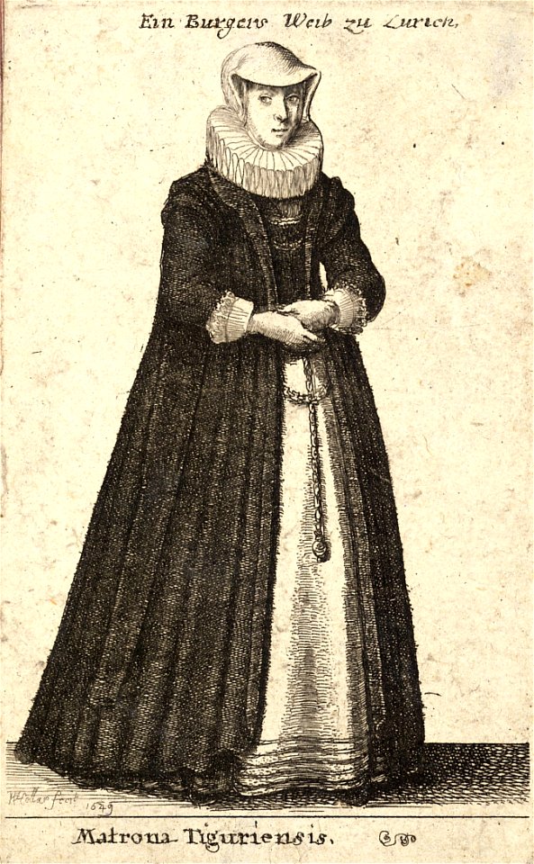 Wenceslas Hollar - Matrona Tiguriensis (State 2)
