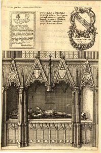 Wenceslas Hollar - Burley (monument) (State 1)