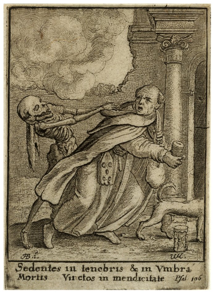 Wenceslas Hollar - Monk (State 2)
