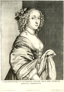 Wenceslas Hollar - Lady Elisabeth Hervey (State 2). Free illustration for personal and commercial use.