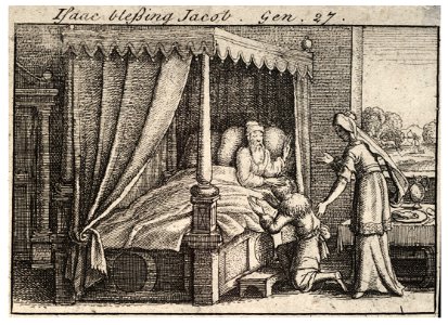 Wenceslas Hollar - Isaac blessing Jacob (State 2)