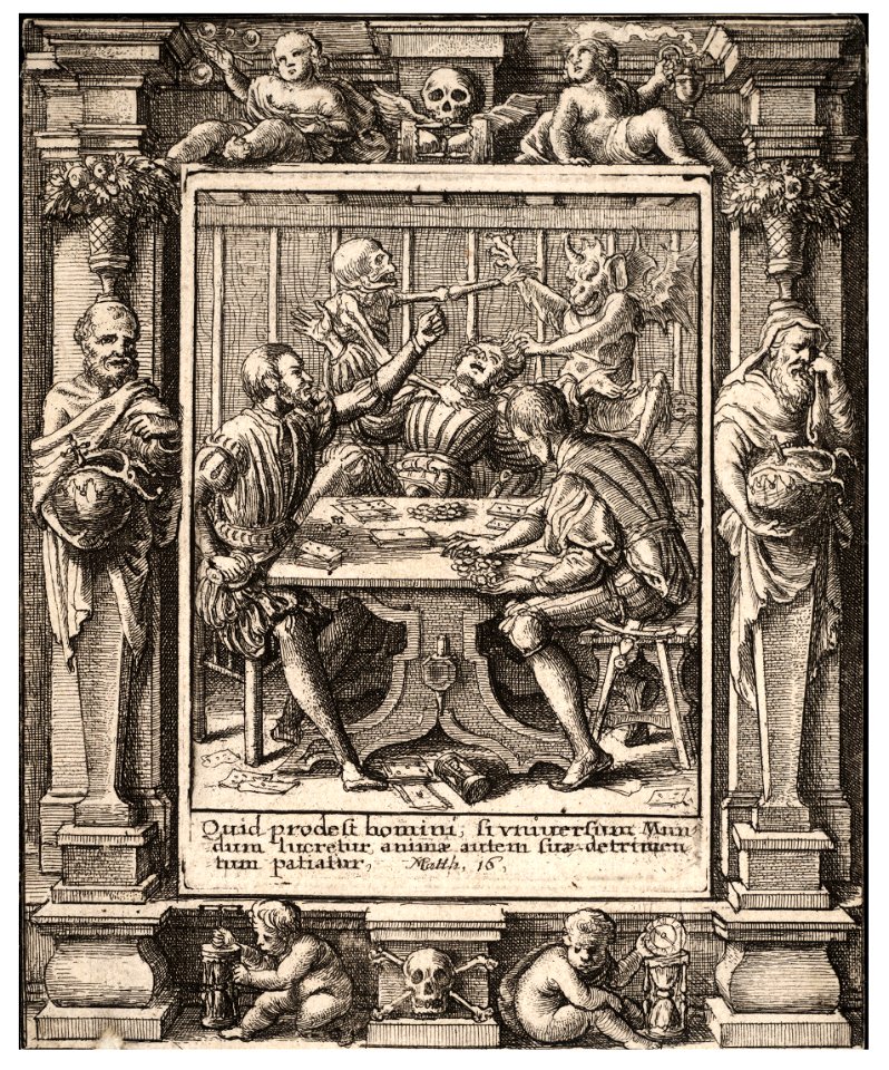 Wenceslas Hollar - Gamesters (State 1)