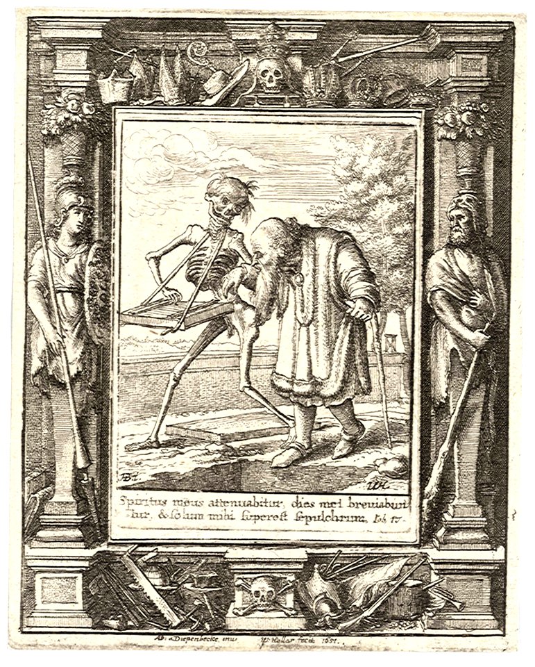 Wenceslas Hollar - Old man (State 2) 2