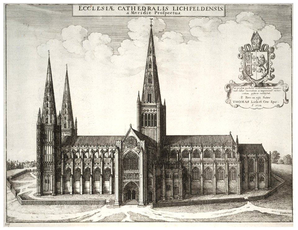 Wenceslas Hollar - Lichfield Cathedral (State 2)