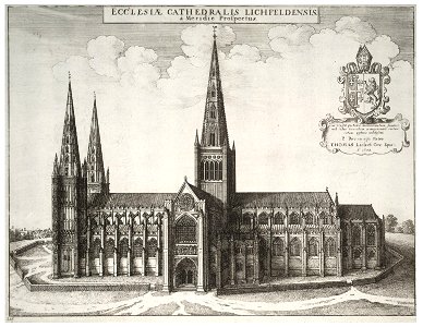 Wenceslas Hollar - Lichfield Cathedral (State 2)