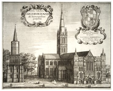 Wenceslas Hollar - Salisbury Cathedral (State 2) 2