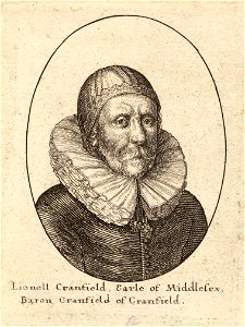 Wenceslas Hollar - Lionel Cranfield, Earl of Middlesex. Free illustration for personal and commercial use.