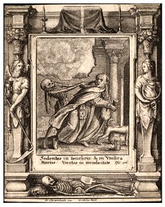 Wenceslas Hollar - Monk (State 1). Free illustration for personal and commercial use.