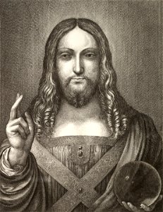 Wenceslas Hollar - Jesus, after Leonardo (State 1) cropped