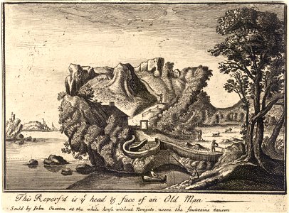 Wenceslas Hollar - Landscape shaped like a face (State 2)