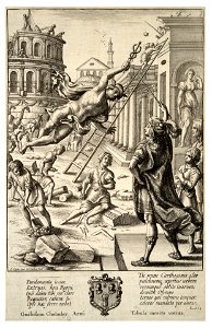 Wenceslas Hollar - Mercury and Aeneas (State 2). Free illustration for personal and commercial use.