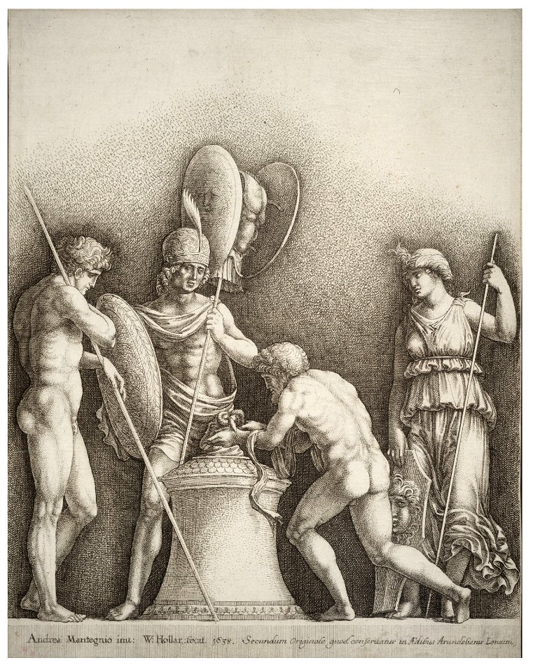 Wenceslas Hollar - Four classical figures, after Mantegna
