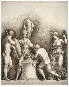 Wenceslas Hollar - Four classical figures, after Mantegna