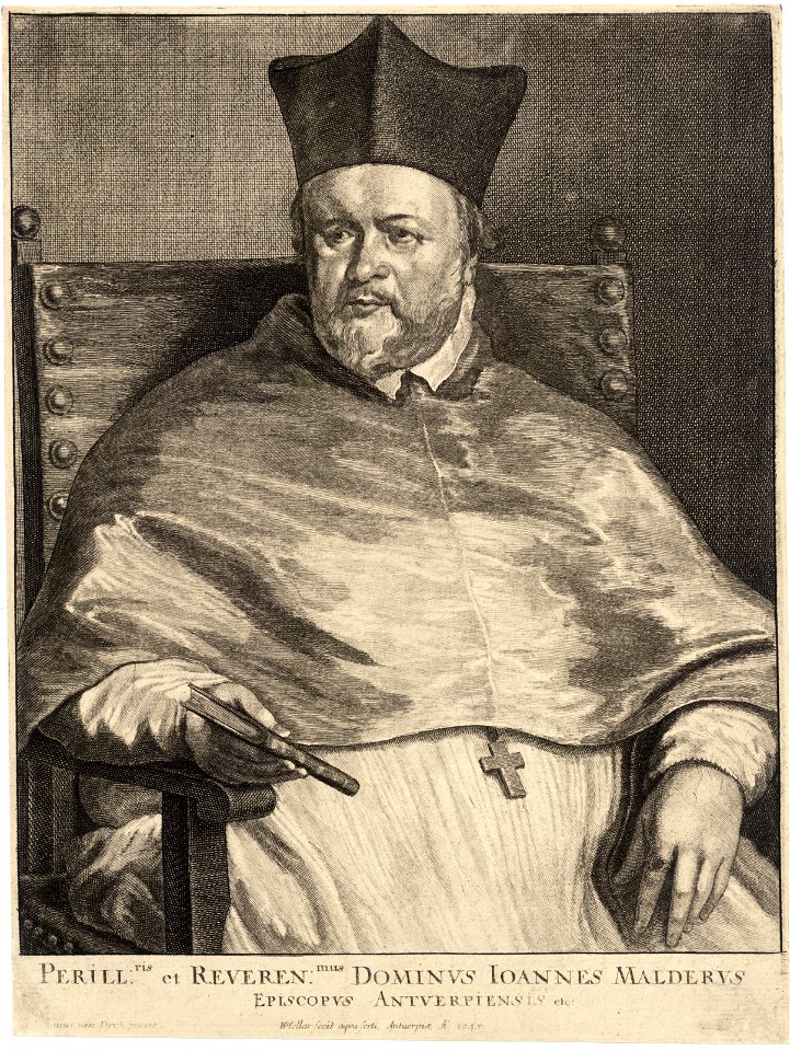 Wenceslas Hollar - Malderus, after van Dyck (State 3)