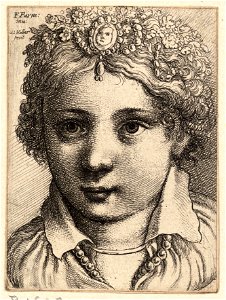 Wenceslas Hollar - Head of a young girl