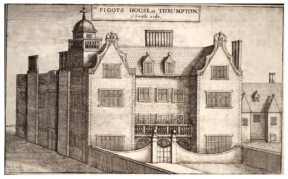 Wenceslas Hollar - Pigot's house at Thrumpton