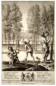 Wenceslas Hollar - Gardening (State 1)