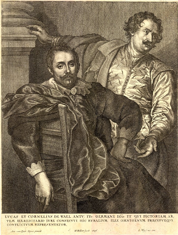 Wenceslas Hollar - Lucas and Cornelius van Wael (State 4)