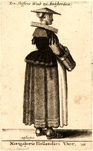 Wenceslas Hollar - Navigatoris Hollandici Vxor (State 1)