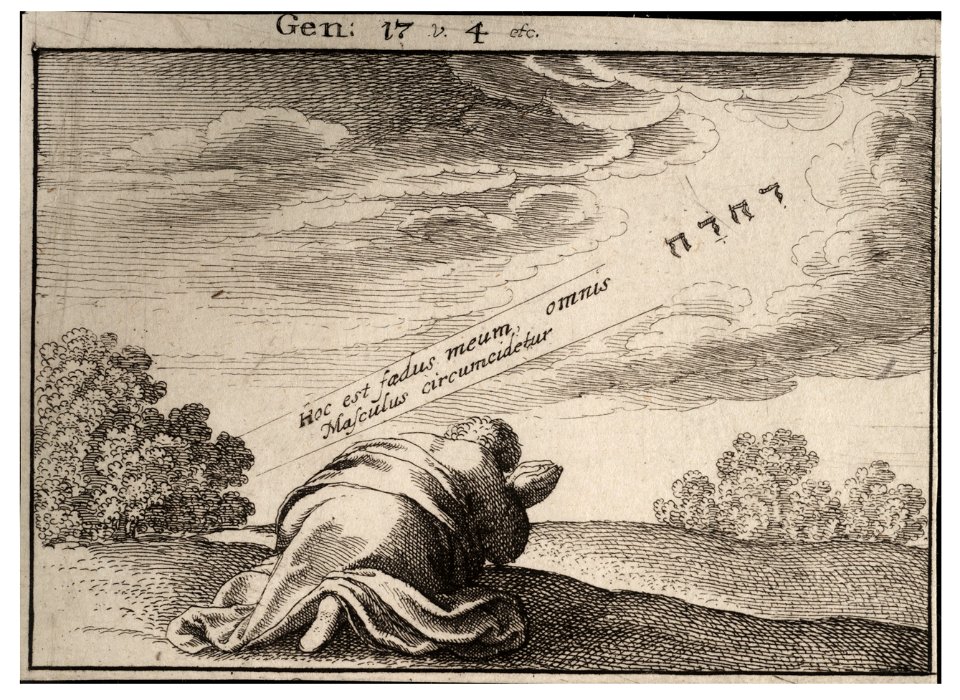 Wenceslas Hollar - God's covenant with Abraham (State 1)