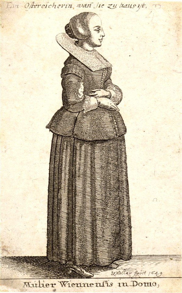 Wenceslas Hollar - Mulier Wiennensis in Domo