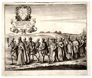 Wenceslas Hollar - Procession of the Dance of Death (State 1)