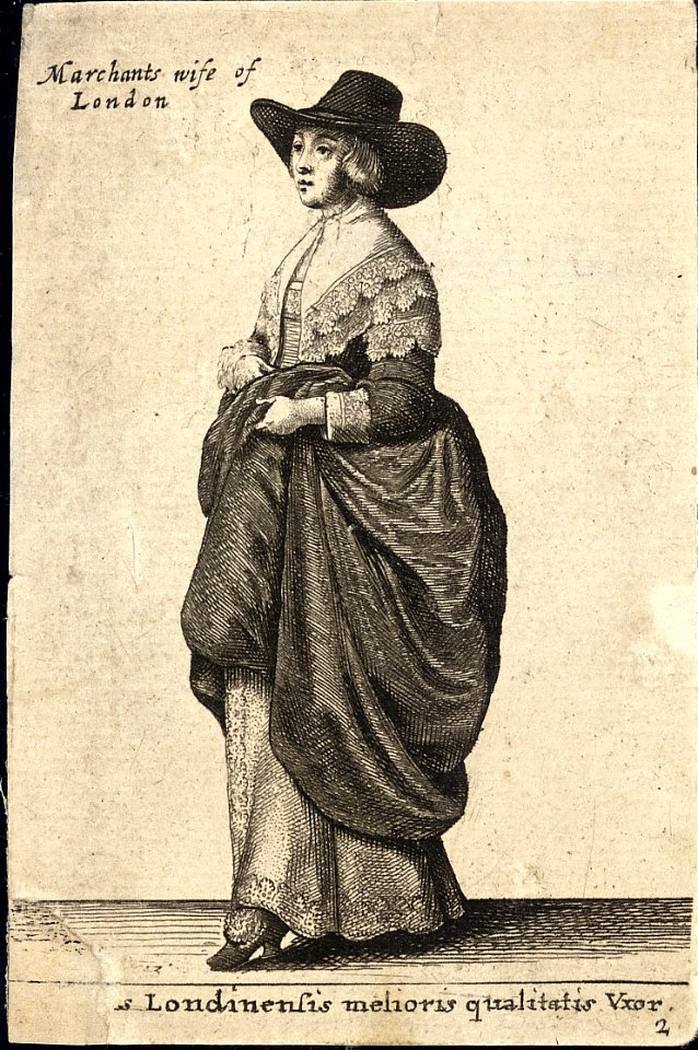 Wenceslas Hollar - Mercatoris Londinensis Vxor (State 6)