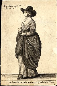 Wenceslas Hollar - Mercatoris Londinensis Vxor (State 6)