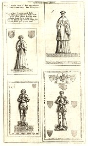 Wenceslas Hollar - Lucy. Clare. Manners. Tunstal (monument)