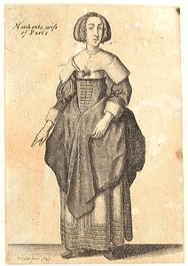 Wenceslas Hollar - Mercatoris Parisiensis Vxor (State 3)