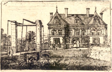 Wenceslas Hollar - House and drawbridge