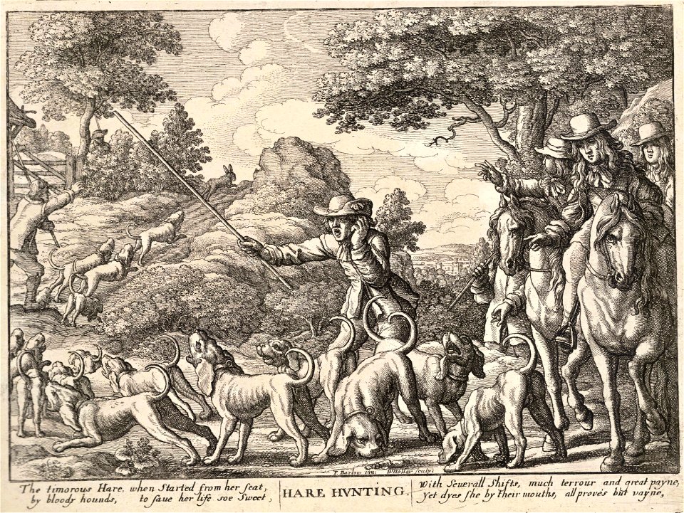 Wenceslas Hollar - Hare hunting