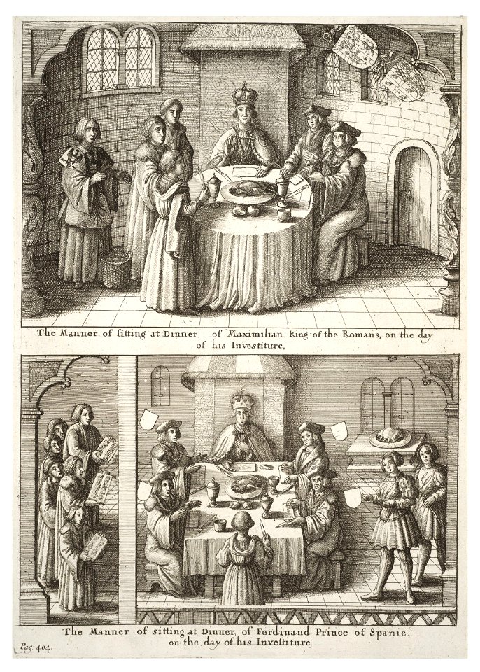Wenceslas Hollar - Investiture feasts of the Order (State 2)