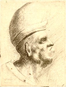 Wenceslas Hollar - Man with protruding lower lip