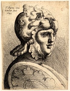 Wenceslas Hollar - Helmet shaped like lion