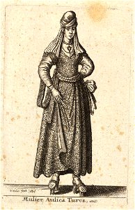 Wenceslas Hollar - Mulier Aulica Turca (State 1)