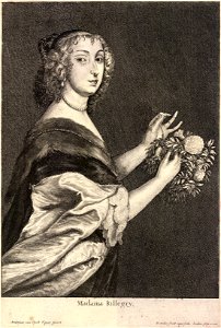 Wenceslas Hollar - Mrs Killigrew (State 2)