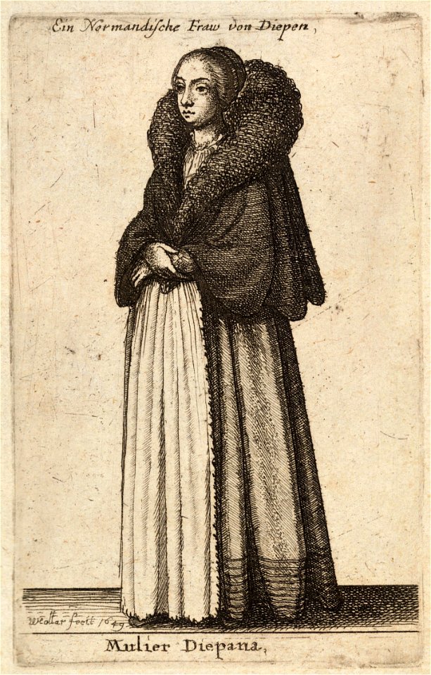 Wenceslas Hollar - Mulier Diepana (State 2)