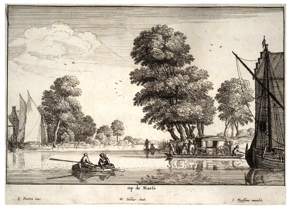 Wenceslas Hollar - Op de Maese (State 1)