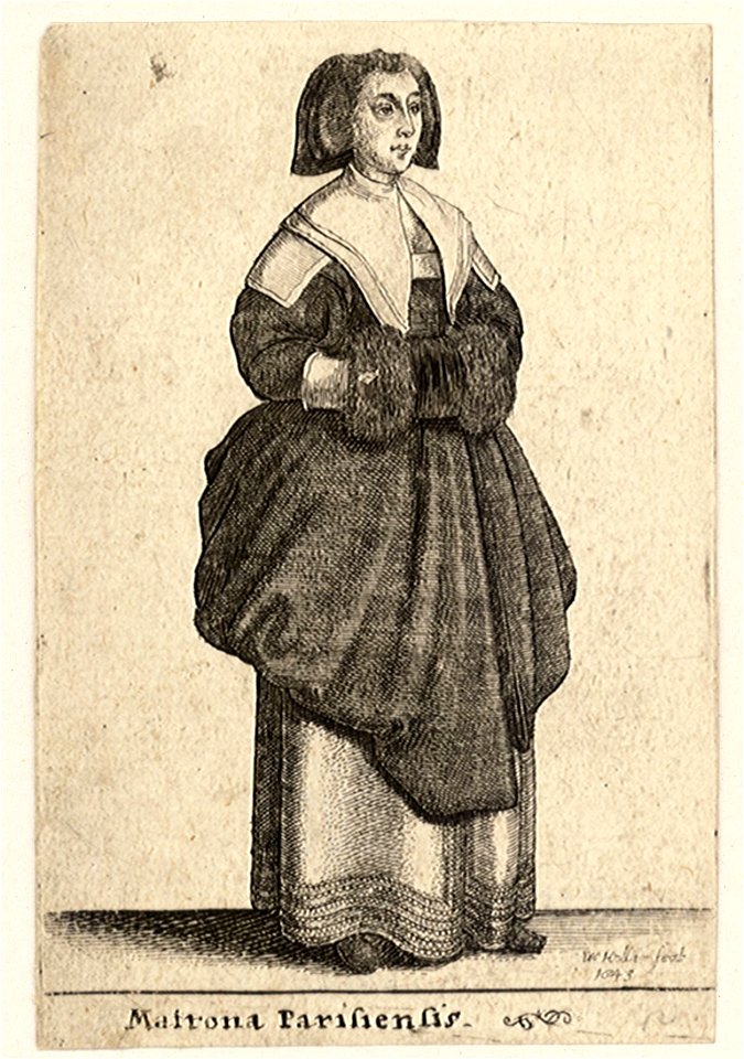 Wenceslas Hollar - Matrona Parisiensis (State 1)