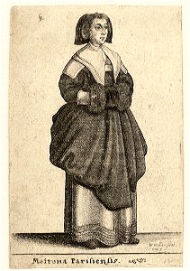 Wenceslas Hollar - Matrona Parisiensis (State 1)