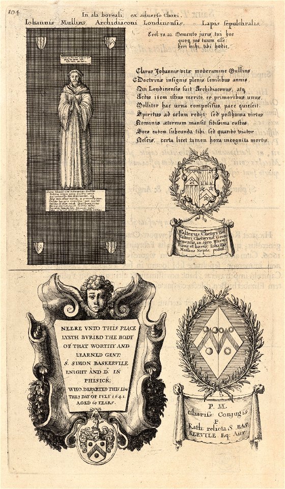 Wenceslas Hollar - Mullins and Baskerville (monument) (State 2)
