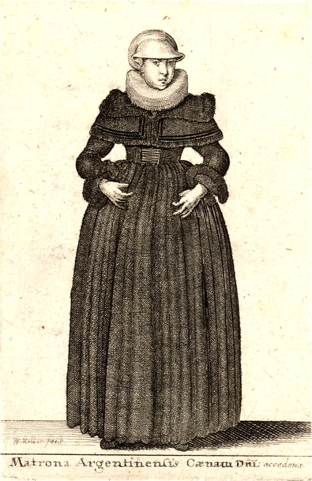 Wenceslas Hollar - Matrona Argentinensis Coenam Dni. Accedens