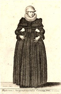 Wenceslas Hollar - Matrona Argentinensis Coenam Dni. Accedens
