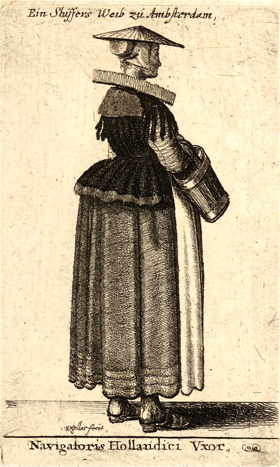 Wenceslas Hollar - Navigatoris Hollandici Vxor (State 2)