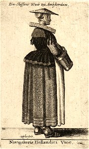 Wenceslas Hollar - Navigatoris Hollandici Vxor (State 2)