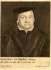 Wenceslas Hollar - Martin Luther (State 3)