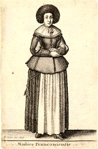 Wenceslas Hollar - Mulier Franconiensis (State 1)